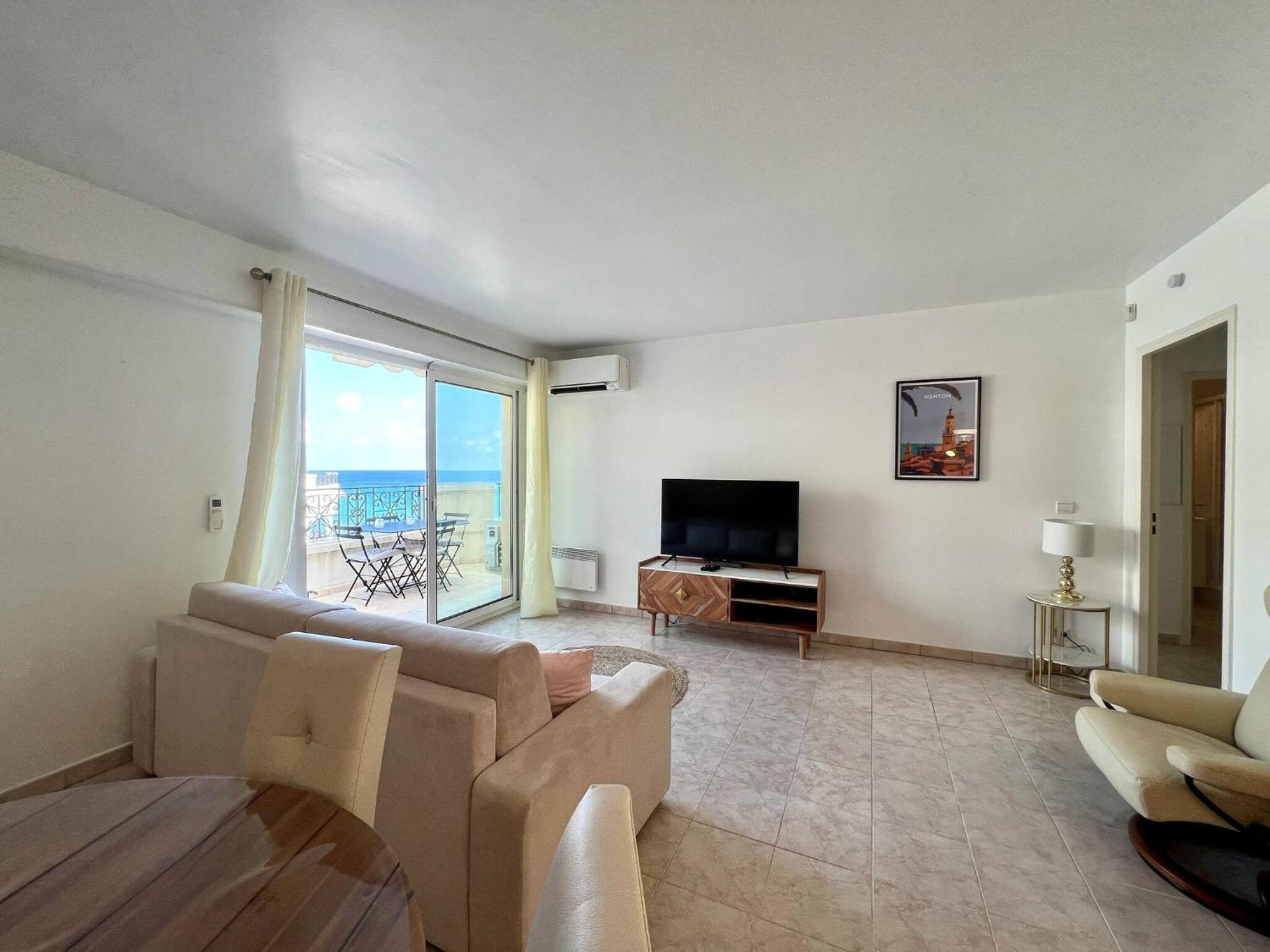 'Le Victoria Beach' Vue Mer Plein Centre, Spacieux Menton Exterior foto